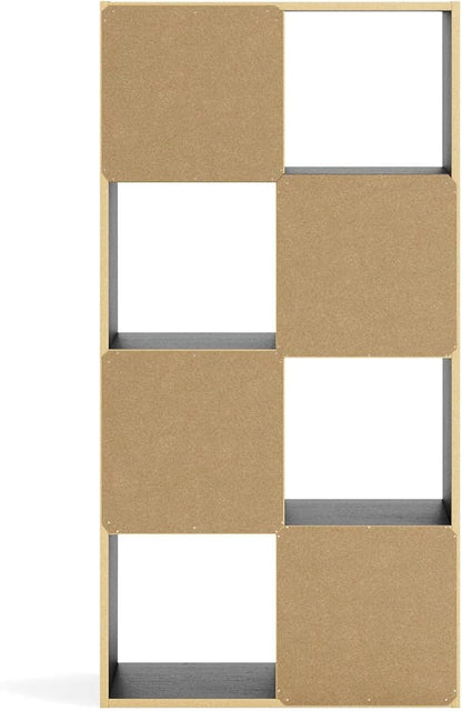 Signature Design by Ashley Langdrew 8 Cube Storage Organizer or Bookcase, Black