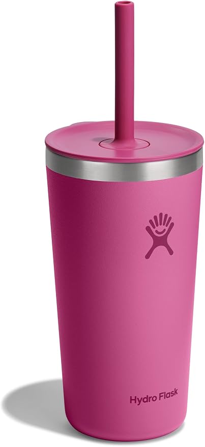 Hydro Flask All Around Tumbler Straw Lid, Insulated Travel Mug, Stainless Steel Coffee Cup 20 Oz Reef