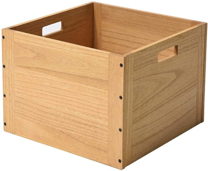 KIRIGEN Stackable Wood Storage Cube/Basket/Bins Organizer for Home Books Clothes Toy Modular Open Cubby Storage System - Office Bookcase Closet Shelves F26-NA