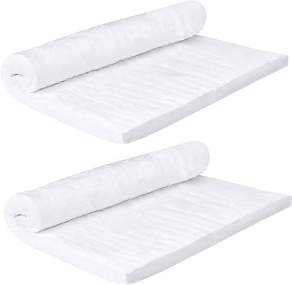 2 PCS 24" x12" x1" (Thick) Ceramic Fiber Blanket Fireproof Insulation Baffle Rated to 2400F, High-Temperature Resistance for Stoves, Kilns, Forges