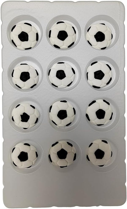 Edible Football Cake Decorations, Edible Soccer Cupcake Toppers, DIY Cake Toppers Icing Frosting Cookie Decorating Birthday Halloween Christmas Supplies