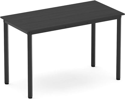 Weehom Computer Desk Home Office Writing Desk Study Laptop/Dining Table - 55 Inches Black Desk