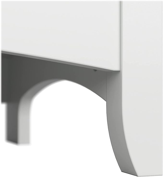 Bush Furniture BSH24463038 Salinas 5-Shelf 63-Inch H Bookcase, Pure White