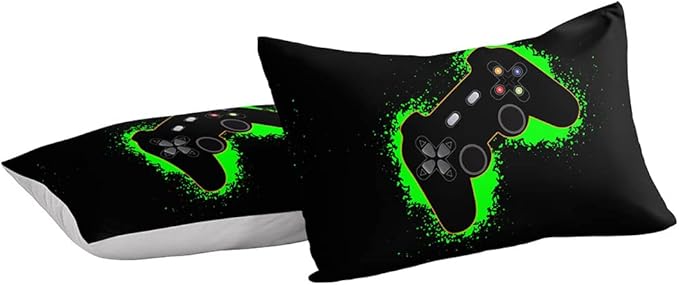 Gaming Comforter for Boys Teen,Game Contoller Bedding Set for Boys Kids,Down Alternative Comforter for All Season,Gamer Home Decor for Boys Comforter Set (Comforter-game38, Full)