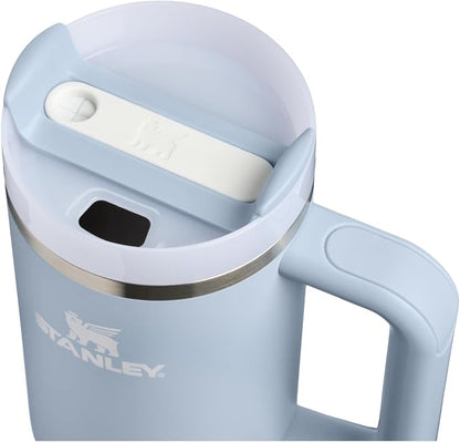 STANLEY Quencher H2.0 Flow State Tumbler, 30 oz, Blue Dream Stone | Handle and Straw | 3-Position Lid | Cup Holder Compatible for Travel | Insulated Stainless Steel Cup | BPA-Free