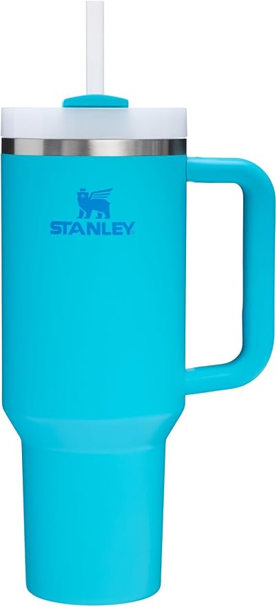 STANLEY Quencher H2.0 Flow State Tumbler, 40 oz, Splash | Handle and Straw | 3-Position Lid | Cup Holder Compatible for Travel | Insulated Stainless Steel Cup | BPA-Free