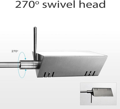 O'Bright LED Pharmacy Table Lamp, Full Range Dimming, 12W LED, 360 Degree Swing Arms, Desk, Reading, Craft, Work Lamp, ETL Tested, Brushed Nickel