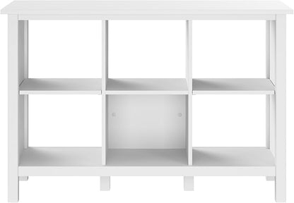 Bush Furniture Broadview 6 Cube Organizer in Pure White