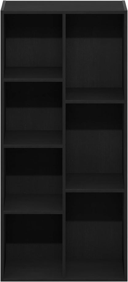 Furinno Luder 7-Cube Reversible Open Shelf, Blackwood