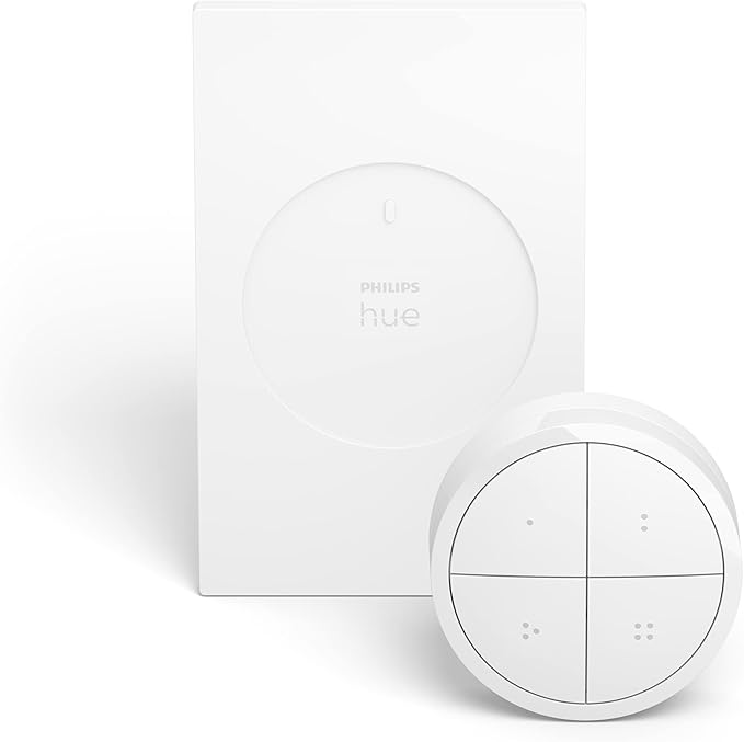 Philips Hue Wall Tap Dial Light Switch 1 Pack and Smart Dimmer Switch 1 Pack - Requires Hue Bridge - Control Hue Lights