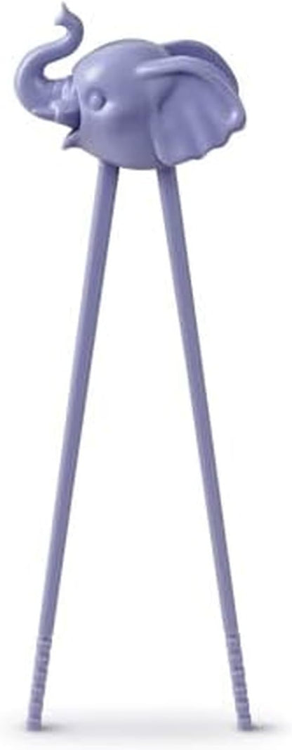 Genuine Fred MUNCHTIME Elephant Chopsticks, Picky Eater Solutions, Beginner Kids Reusable Chopsticks, Animated, Interactive Design, Fun Gift for Kids