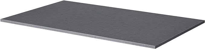 Kaboon Universal Tabletop 55"x20", Solid One-Piece Melamine Table Top, Double Desk L-Desk DIY, Home and Office, Greylish Blue
