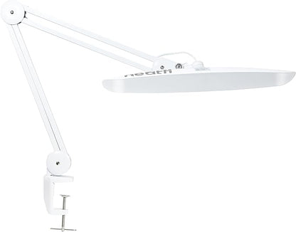 Neatfi XL 2,200 Lumens LED Task Lamp, 24W Super Bright Desk Lamp, 117 Pcs SMD LED, 4 Level Brightness, Dimmable, Task LED Light for Home, Office, Workbench (Non-CCT, White)