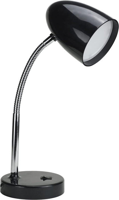 LED Desk Lamp, Flexible Gooseneck with Table lamp, 3.5W 240LM 4000K Cool White Study Lamps for Bedroom and Office, Eye Protection, ETL Listed,Black