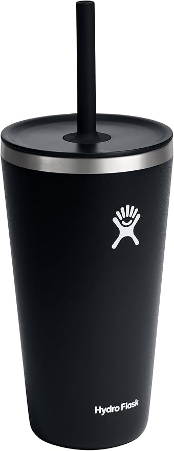28 OZ All Around Tumbler Straw LID Black