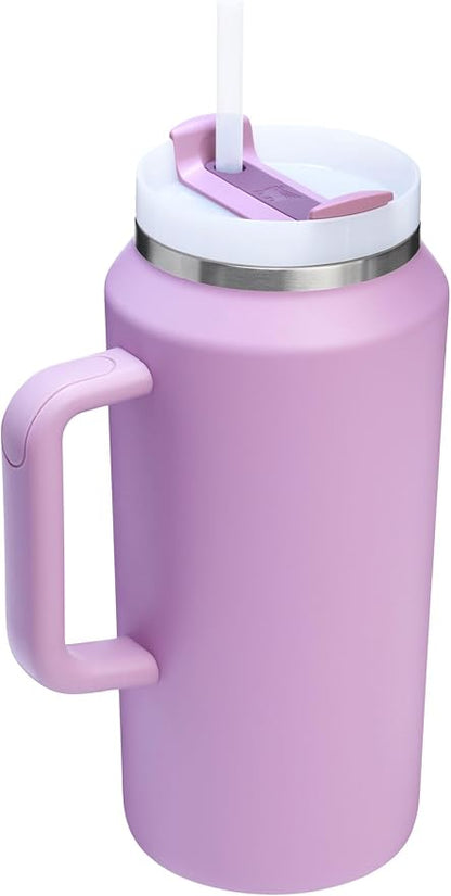 STANLEY Quencher H2.0 Flow State Tumbler, 64 oz, Lilac | Handle and Straw | 3-Position Lid | Large Capacity for Travel & Sports| Insulated Stainless Steel Cup | BPA-Free
