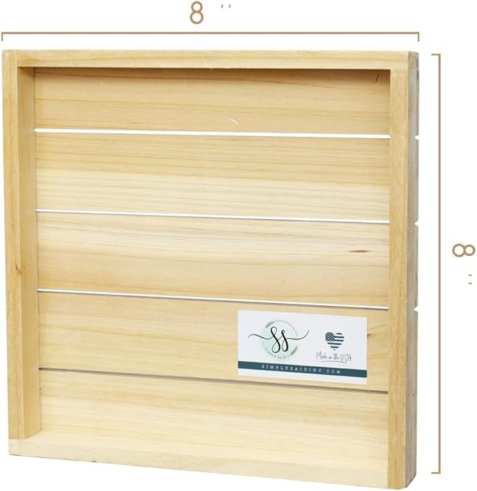 Simply Said, INC Perfect Pallets Petites No Shoes Sign - Lose The Shoes Please - 8 x 8 inch Wood Sign - Kindly Remove Your Shoes Sign - Made in USA - PET18388