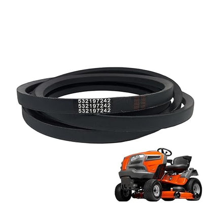 532197242 5/8" W x 138.2" L Mower Deck Belt 48 Inch Replacement Compatible with Husqvarna Poulan Craftsman AYP Jonsered Replace 197242 33154 lt155 z425 z246 yth24v48 48 inch Mower Belt
