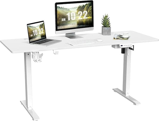 63'' x 24'' Electric Height Adjustable Stand up Desk Home Office Ergonomic Computer Workstation