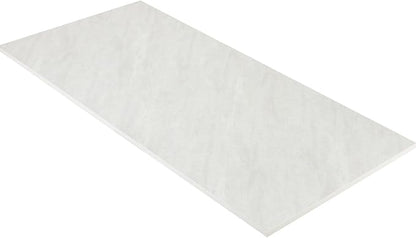 Kaboon Universal Tabletop 55"x23.62" Solid One-Piece Melamine Table Top, Double Desk L-Desk DIY, Home and Office Countertop,Sea Salt/White