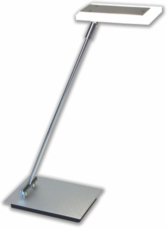 Folding Desk Lamp with Swivel Head, Compact Footprint, Chrome (VLED420)