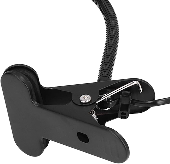 E27/E26 Clip Desk Lamp Light Socket, Desk Light Adapter Eye 360 ° Flexible Gooseneck Clip Light Bulb Holder for Desk Office Clamp Light Bulb Stand with On/Off Switch(#1)