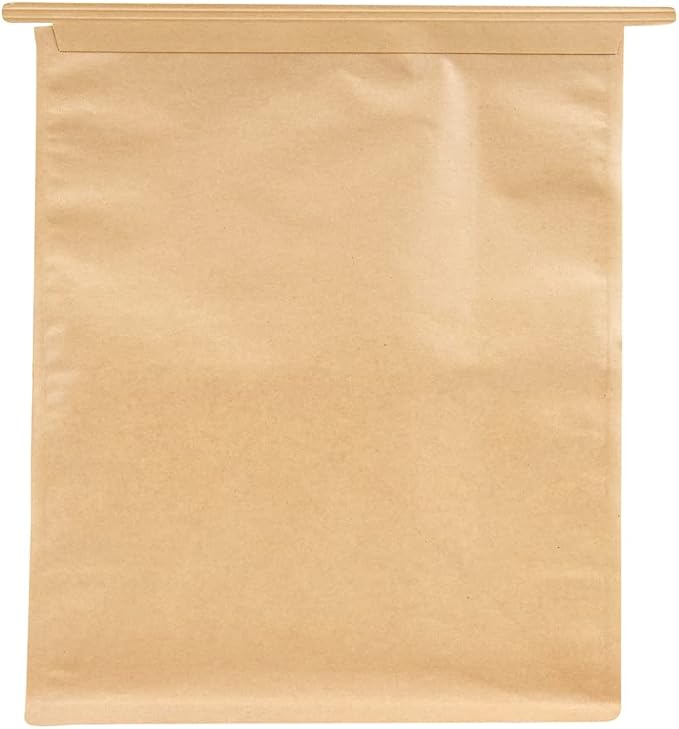 Restaurantware Kraft Paper Cotton Tin Tie Bag, 100 Pack