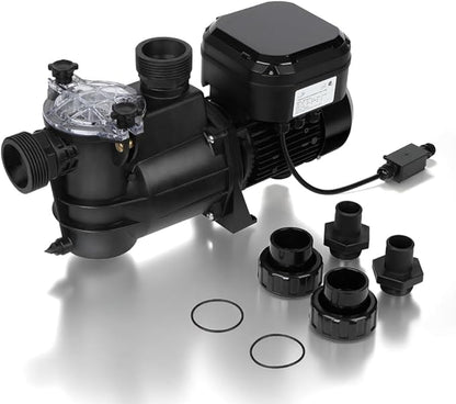 BlueBay 1.4HP Inground & Above Ground Swimming Pools Pump Variable Speed, 230V/60HZ, with Color LED Screen, Air Cooled Motor, Energy Star Certified