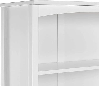 Camaflexi Shaker Style Bookcase, 72", White
