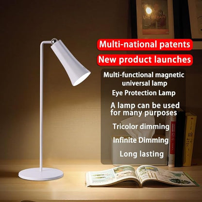 Rechargeable Desk Lamps, LED Table Lamp with 3 Brightness Levels,Removable Flashlight,Emergency power bank,Outdoor Desk Lamps/360° Rotation Reading Light for Restaurant/Indoor/Outdoor.