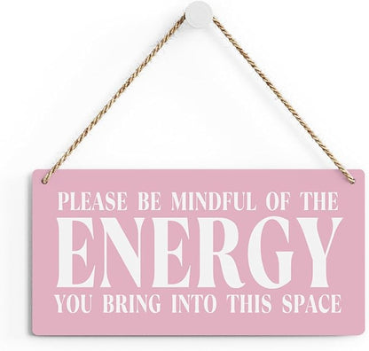 Pink Room Decor Spiritual Decoration Meditation Room Decoration Inspirational Spa Positive Affirmations Wall Decor Wood Plaque Sign Hanging Door Sign Home Office Yoga Room