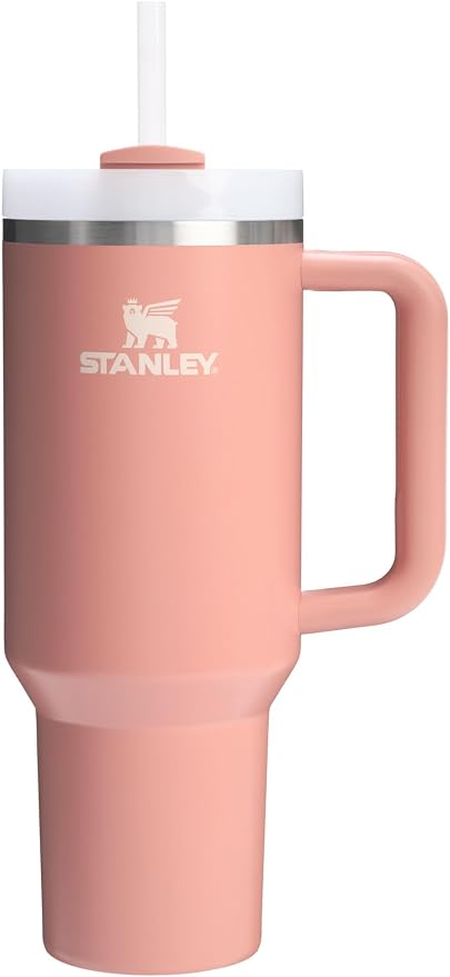 STANLEY Quencher H2.0 Flow State Tumbler, 40 oz, Sienna | Handle and Straw | 3-Position Lid | Cup Holder Compatible for Travel | Insulated Stainless Steel Cup | BPA-Free
