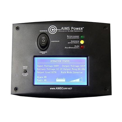 AIMS Power 4000 Watt / 12000 Watt Peak Pure Sine Inverter Charger 24 Volt DC to 120 Volt AC with LCD Remote