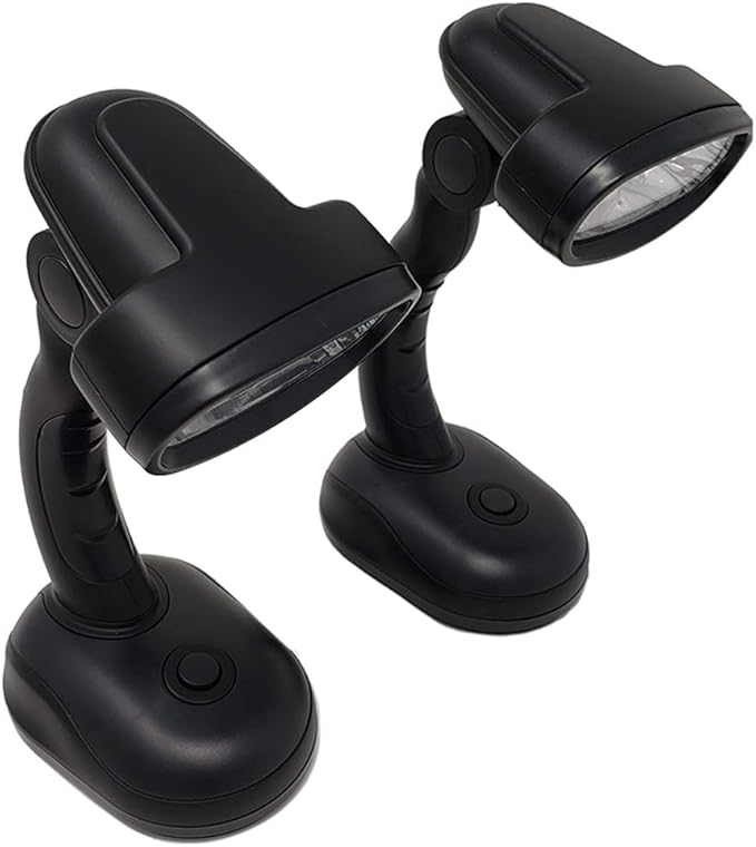 IdeaWorks ZB6173BLK Black S/2 LED Desk Lamps-Matte