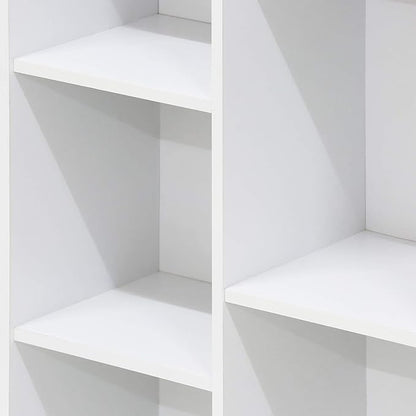 Furinno Luder Bookcase / Book / Storage , 5-Cube, White