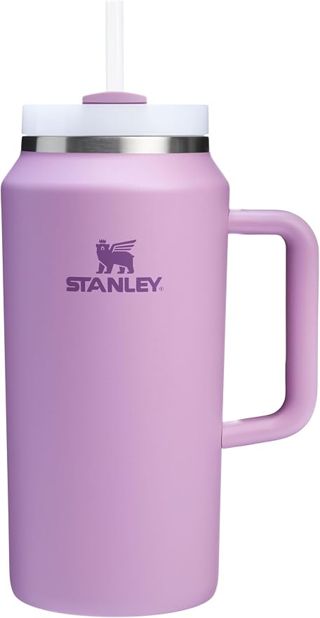 STANLEY Quencher H2.0 Flow State Tumbler, 64 oz, Lilac | Handle and Straw | 3-Position Lid | Large Capacity for Travel & Sports| Insulated Stainless Steel Cup | BPA-Free
