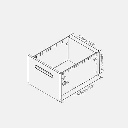 ApexDesk 3-Drawer Vertical Metal Mobile File Cabinet with Locking Keys - Light Gray Front Panel/White Body