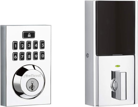 Kwikset 99140-021 914CNT ZW500 26 SMT CP Smart Lock, Contemporary Polished Chrome