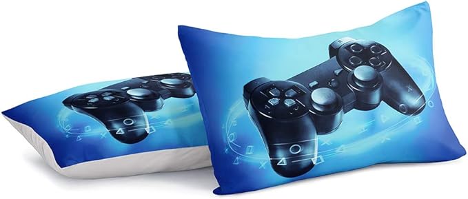 Gaming Comforter for Boys Teen Game Contoller Bedding Set for Kids Down Alternative Comforter for All Season Gamer Home Decor for Comforter Set Twin Size,1 Comforter with 1 Pillowcase