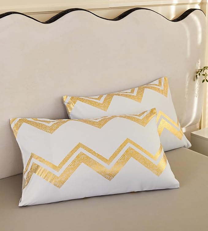 7PCS Gold and Grey Comforter Set,Grey Bedding Set Full Size,Metallic Blush and Grey Bedding Set Full,Bed in A Bag Full Comforter for Teen Girls Women,Bedroom Decoration Full 7Pcs