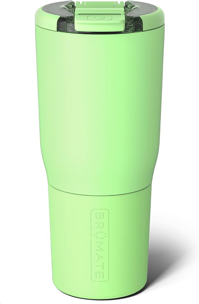 BrüMate Nav 25oz 100% Leak Proof Insulated Travel Tumbler with Magnetic BevLock™ Lid - Double Wall Cup-Holder Friendly Stainless Steel Mug (Kiwi)