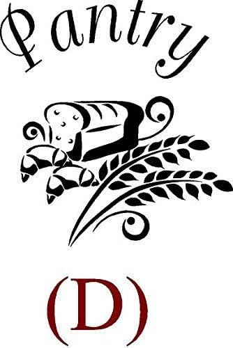 CreativeSignsnDesigns [Creative Signs N Designs, CreativeSignsNDesigns] Pantry Door Design Decals D White