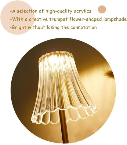Portable Crystal Table Lamp,Cordless Metal Vintage Desk Lamp,3 Color Touch Control Rechargeable Lamp,3-Levels Brightness Room Decor Desk Lamp,Living Room,Kitchen,Dining Room Lamp (Gold-3)