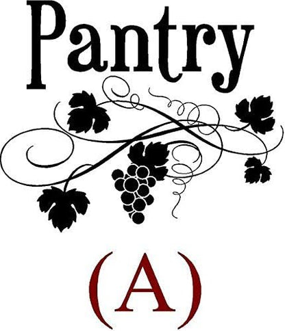 CreativeSignsnDesigns [Creative Signs N Designs, CreativeSignsNDesigns] Pantry Door Design Decals A Dark Brown