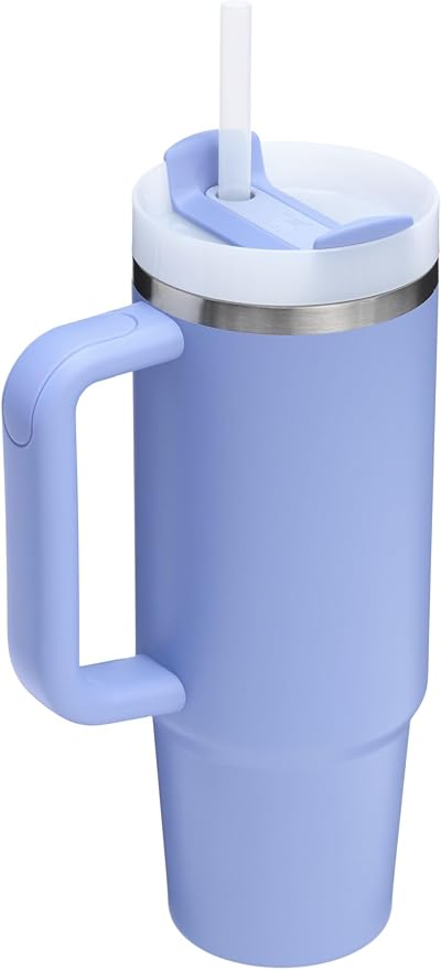 STANLEY Quencher H2.0 Flow State Tumbler, 30 oz, Hydrangea | Handle and Straw | 3-Position Lid | Cup Holder Compatible for Travel | Insulated Stainless Steel Cup | BPA-Free