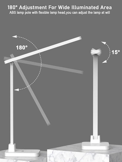 LED Desk Lamp, Dimmable Desk Light Touch Control with 4 Brightness Level, Eye Caring Reading Lamp, Desk Lamps for Home Office, Foldable Table Lamp for Study Dorm School students college Gifts