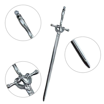 2 Pcs Metal Sword Hair Sticks Vintage Hair Chopsticks Simple and Elegant Hair Pins Sticks for Women and Girls Daily Wear