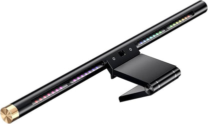 Monitor Light Bar with RGB Backlight, Flat/Curved Screen Bar Reduce Eye Strain Monitor Lamp USB Powered Led Desk Lamp 17.7 inch with Dimming Memory for Desktop Space Saving and Gaming Home Office