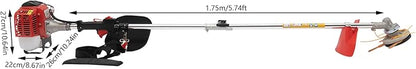 26cc/33cc/43cc Weed Eater Gas Powered, Gas Weed Trimmer Wacker Single-Cylinder Air-Cooled 2-Stroke Gasoline Engine Brush Cutter, Lawn Edger Grass Trimmer Tools for The Garden and Yard (26CC)