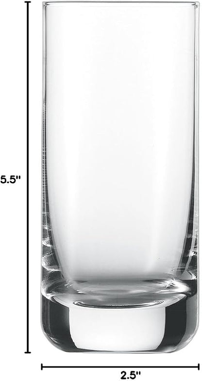 Schott Zwiesel Tritan Crystal Glass Convention Barware Collection Beer Tumbler/Long Drink Cocktail Glass, 11.7 oz , Set of 6